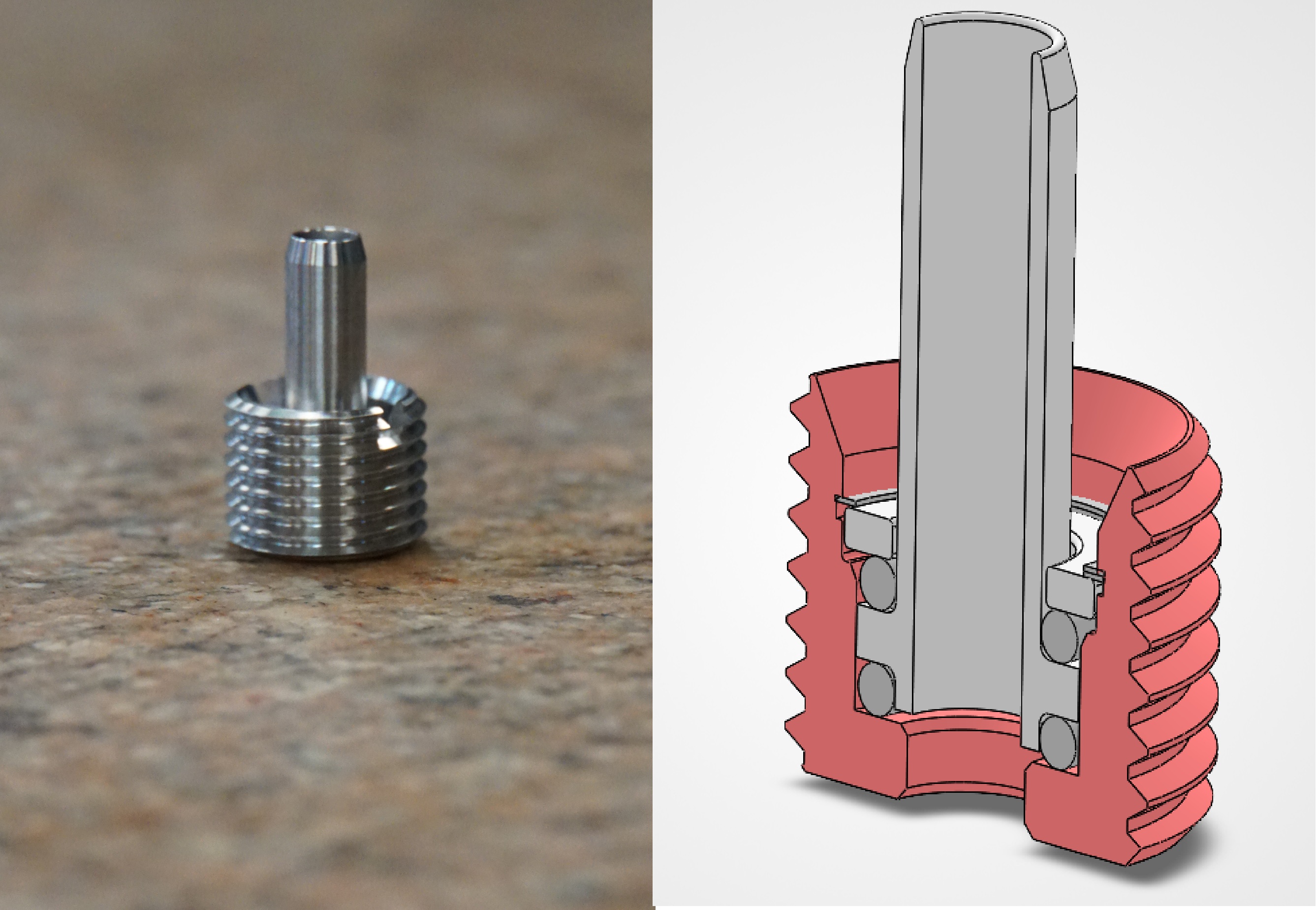 Nozzle components and assembly showing modular architecture