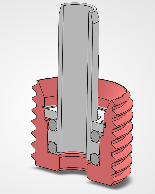 Mazatrol CNC program for the threaded body