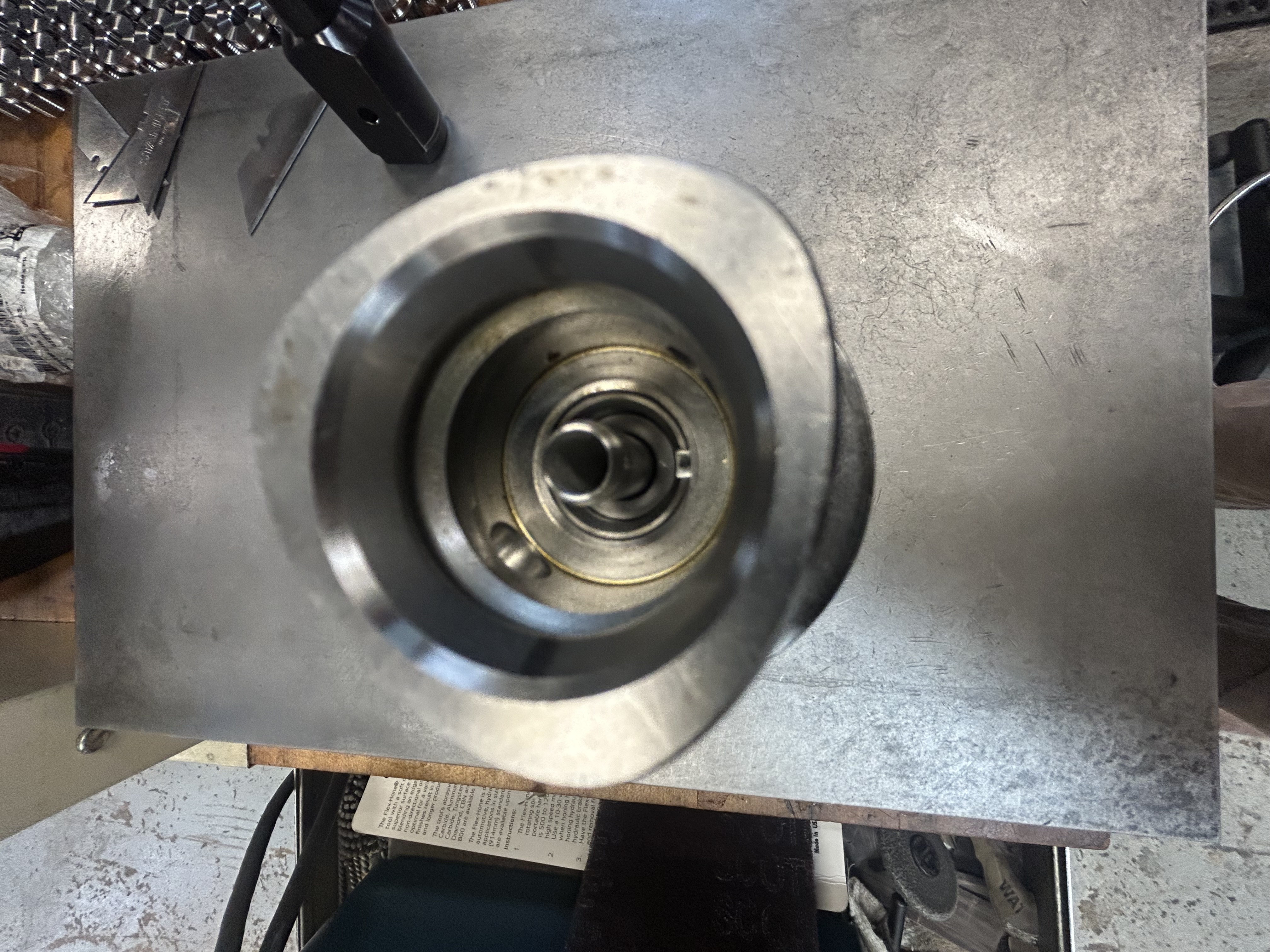 Redesigned nozzle installed in Mazak tool holder