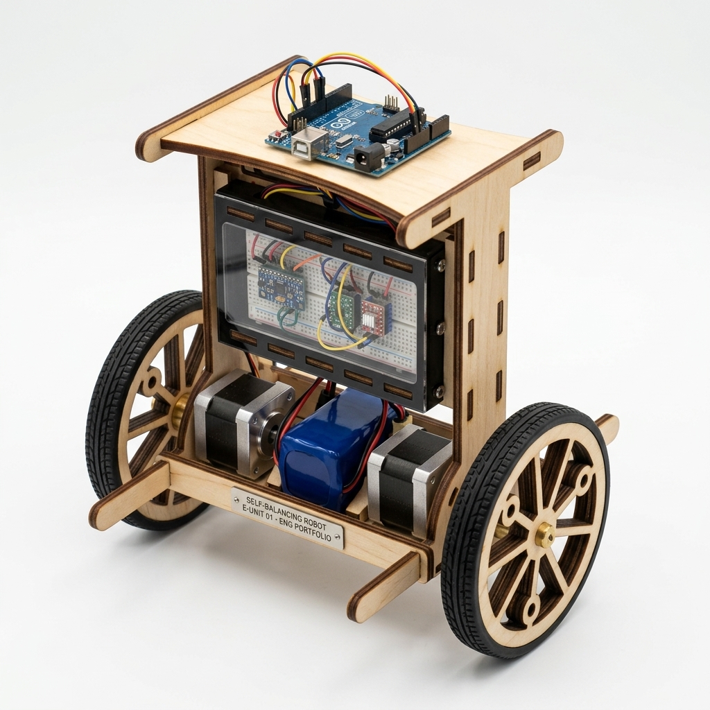 Robot design visualization showing component layout