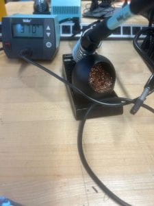 Soldering header pins to MAX30102 sensor
