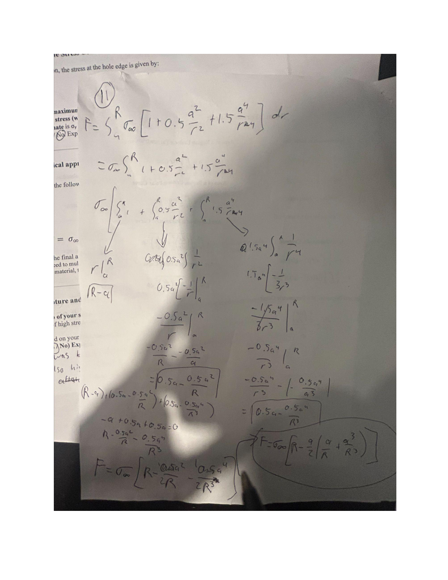 Hand-derived Kirsch equations